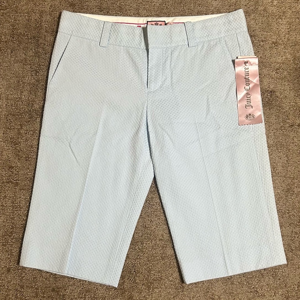 Juicy Couture Light Blue Textured Shorts